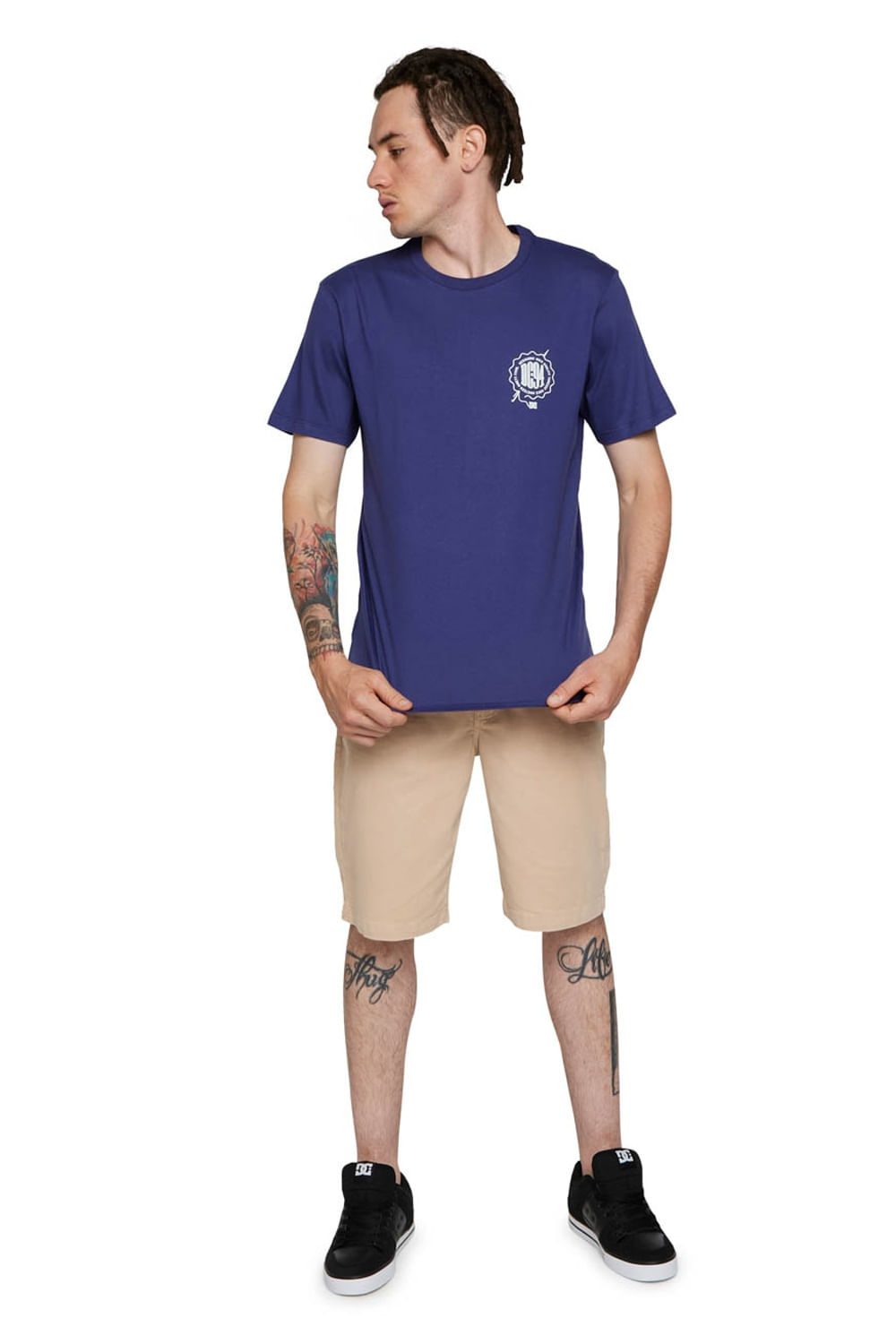 Camiseta DC Shoes M/C Sew What Roxo