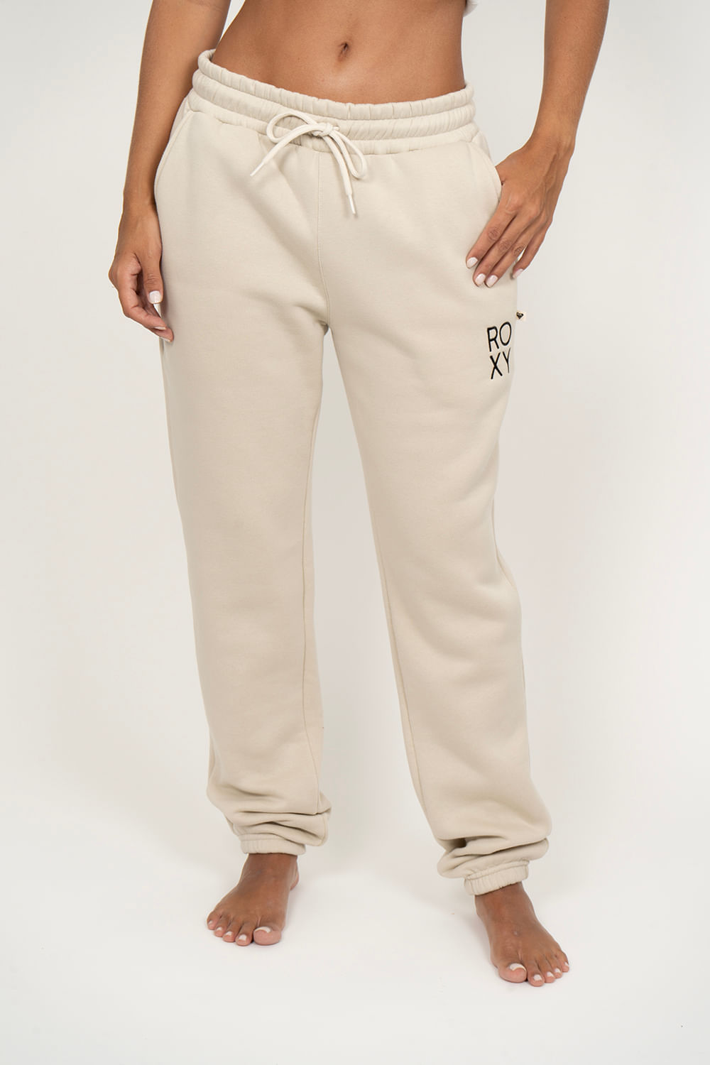 n♡ Calça Roxy Chic Basic Bege