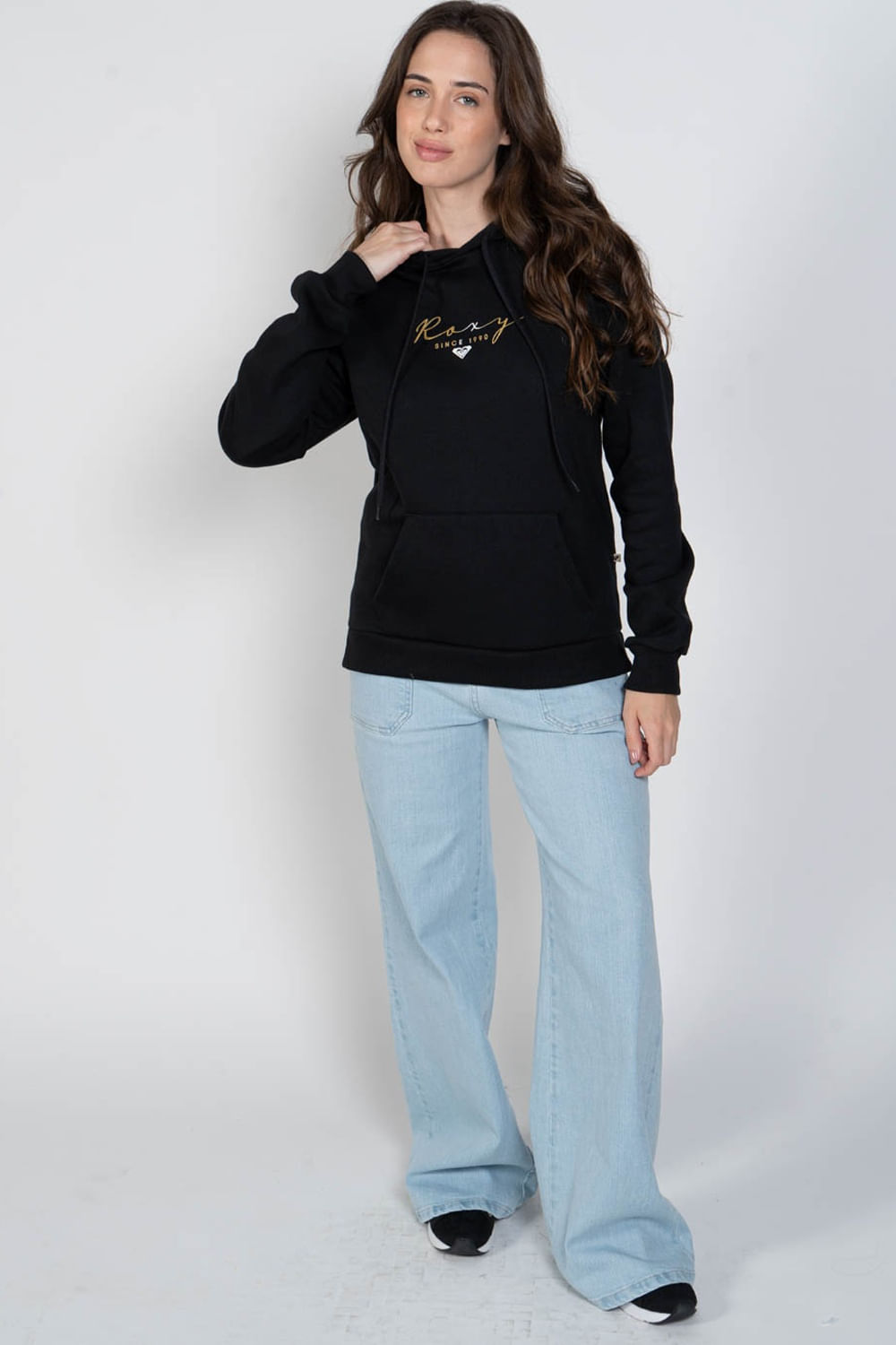 Moletom Roxy Fech Gold Life Preto