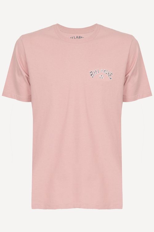 Camiseta Billabong M/C Throwback Rosa Claro