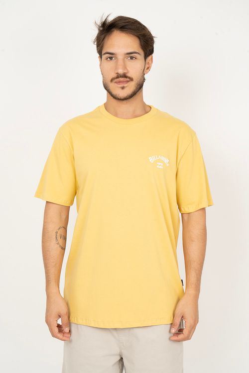 Camiseta Billabong M/C Small Arch Amarelo