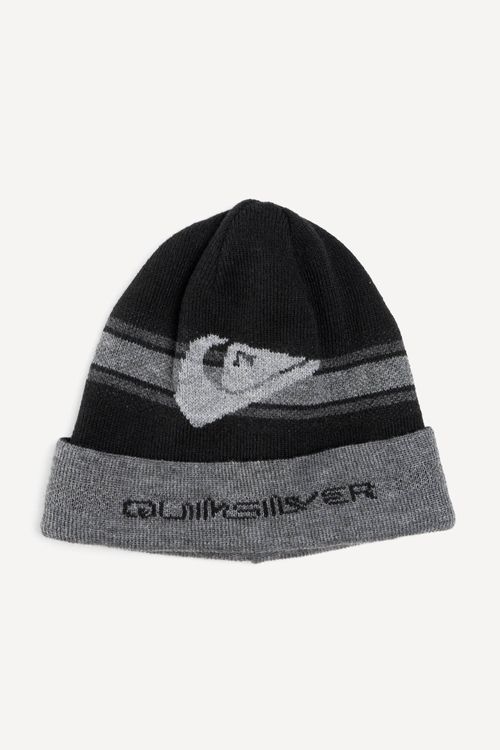 Gorro Quiksilver Double Gem Nation Preto/Cinza Mescla