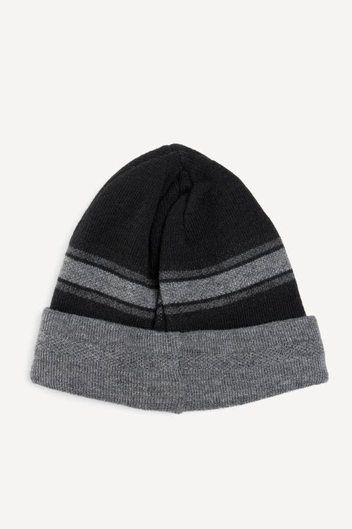Gorro Quiksilver Double Gem Nation Preto/Cinza Mescla