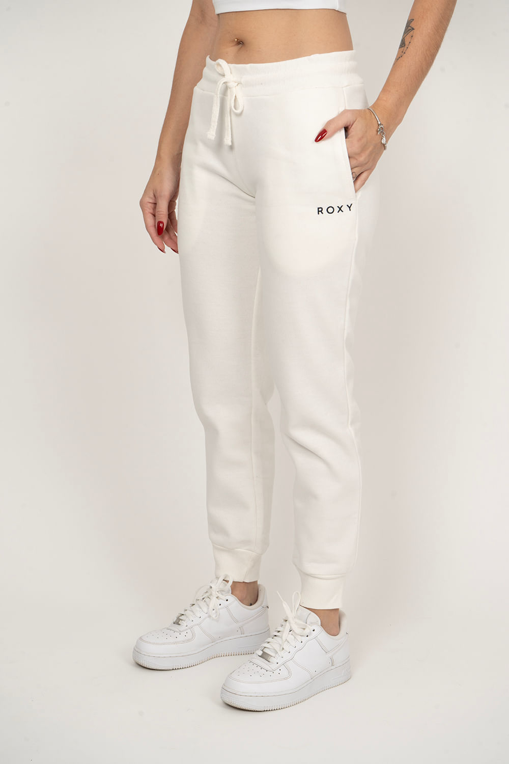 Calca Roxy Love And Live Off White