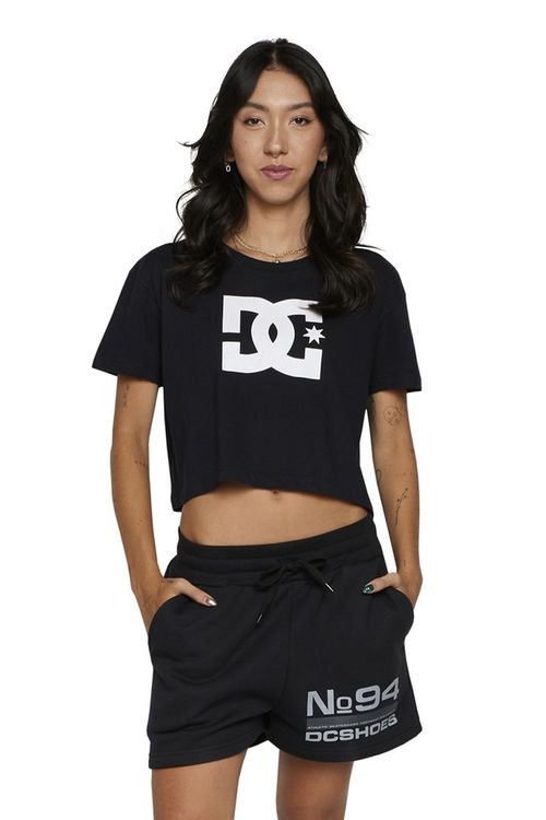 Camiseta DC Shoes M/C Star Crop Preto