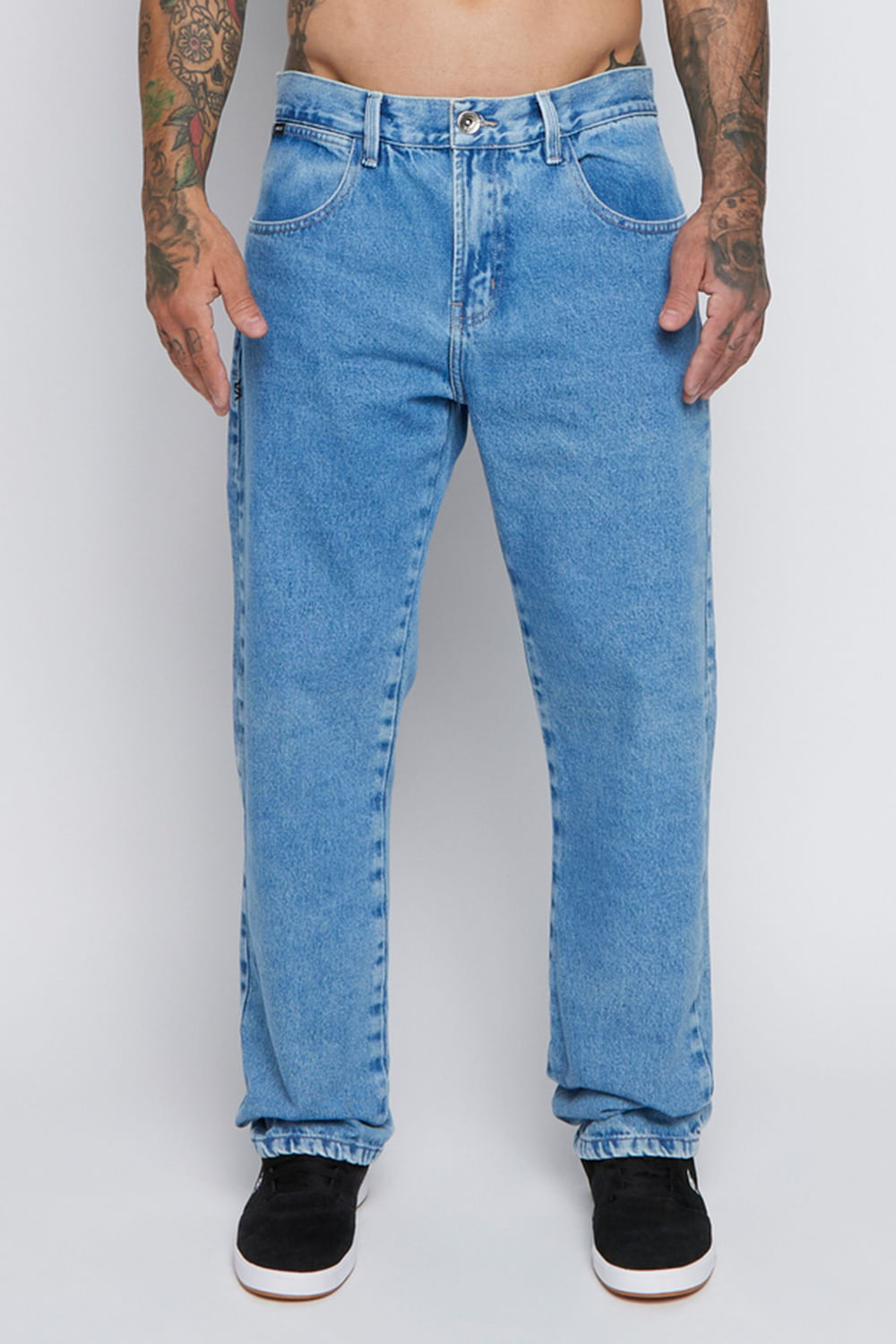 Calça Rvca Jeans Weekend Denim Blue Wash Azul Claro - RVCA Brasil