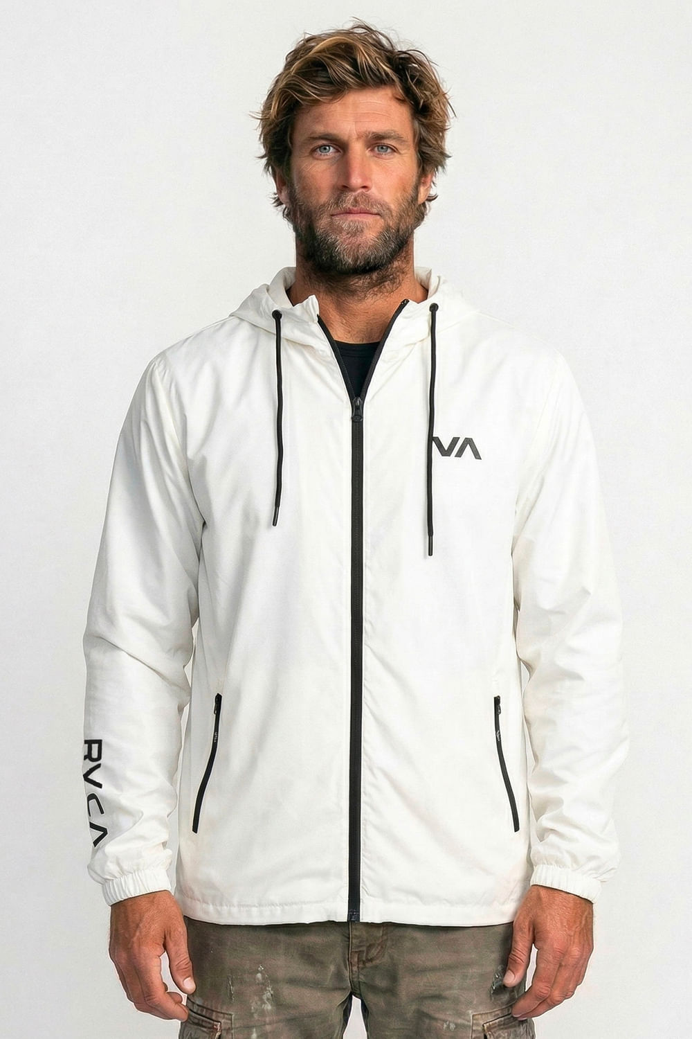 Jaqueta Rvca Hexstop Off White - RVCA Brasil