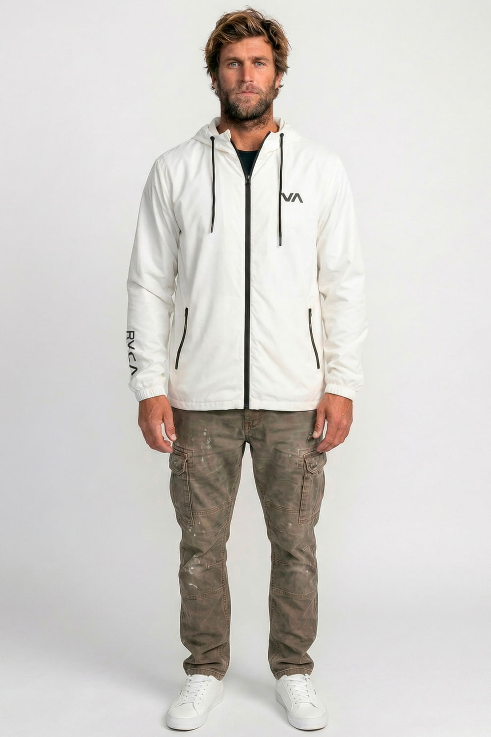 Jaqueta Rvca Hexstop Off White - RVCA Brasil