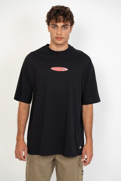 Camiseta Quiksilver M/C Disk Over Preto