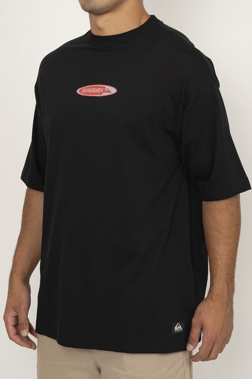 Camiseta Quiksilver M/C Disk Over Preto