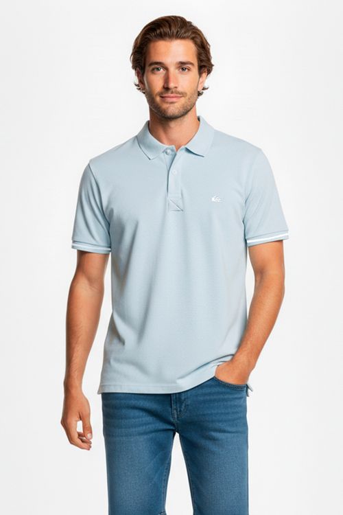 Polo Quiksilver M/C Light Line Azul Claro